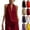 19# Wine, variant on Cotton Linen Halter Tops for Women Flowy Sleeveless Loose Fitting Tank Top Beach Summer Casual Plain V Neck T Shirts Wine S