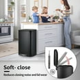 thumbnail image 5 of TLSUNNY 13.2+1.3 Gal Trash Can Set, Stainless Steel Kitchen Garbage Can Combo with Soft-Close Lids, Inner Bucket, Foot Step, 5 of 11