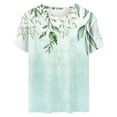 thumbnail image 4 of Fiudx Ofertas Flash Del Día Camiseta de Manga Corta con Cuello Redondo y Estampado Retro para Mujer, 4 of 4