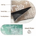 thumbnail image 6 of 5'x7' Area Rugs, Green Ombre Coastal Indoor Outdoor Area Rug for Living Room Bedroom, Sea Nautical Summer Beach Starfish Coral Washable Bathroom Rugs Kitchen Floor Carpet Mats Home Decor Aesthetic, 6 of 8