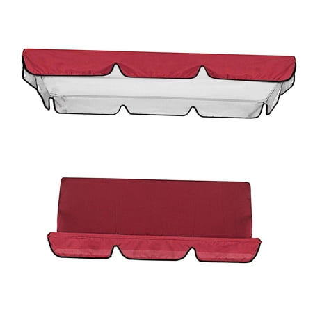Swing Canopy Garden Swing Chair Cover Porch Top Cover Dustproof Outdoor Garden Furniture Covers Machine Washable Red