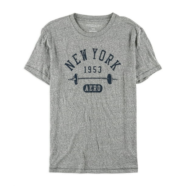 Aeropostale Mens New York 1953 Graphic T Shirt Gris X Large Aeropostale Camiseta grafica Walmart en linea