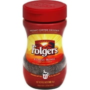 Folgers Classic Roast Instant Coffee 3 oz (Pack of 2)