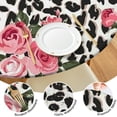 thumbnail image 4 of Pioneer Flower Floral Print Pattern Round Fitted Tablecloth with Elastic Edge,Dining Table Cover Waterproof,Outdoor Round Tablecloth for Camping,Dining,Indoor and Outdoor, 4 of 7