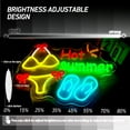 thumbnail image 3 of Y YUNHSOM Hot Summer Neon Sign, Bikini and Flip-Flops Design, Usb Power Dimmable LED Neon Light for Wall Decor, Home, Party, and Beach(15.7*11.4 Inch), 3 of 10