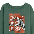 thumbnail image 3 of Marvel - Black Widow Grid - Women's French Terry Pullover Long Sleeve Shirt, 3 of 5