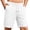 White, variant on AhaOh Men's Athletic Shorts with Pockets Knit Breathable Elastic Waist Drawstring Casual Soft Activewear Shorts for Swim Breach XL