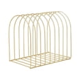 thumbnail image 3 of Organizador de archivos de escritorio, suministros de oficina, soporte de metal resistente e independiente para carpetas de archivos, soporte para Oro, 3 of 8