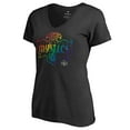 thumbnail image 2 of Women's Black Washington Mystics Team Pride V-Neck T-Shirt, 2 of 3