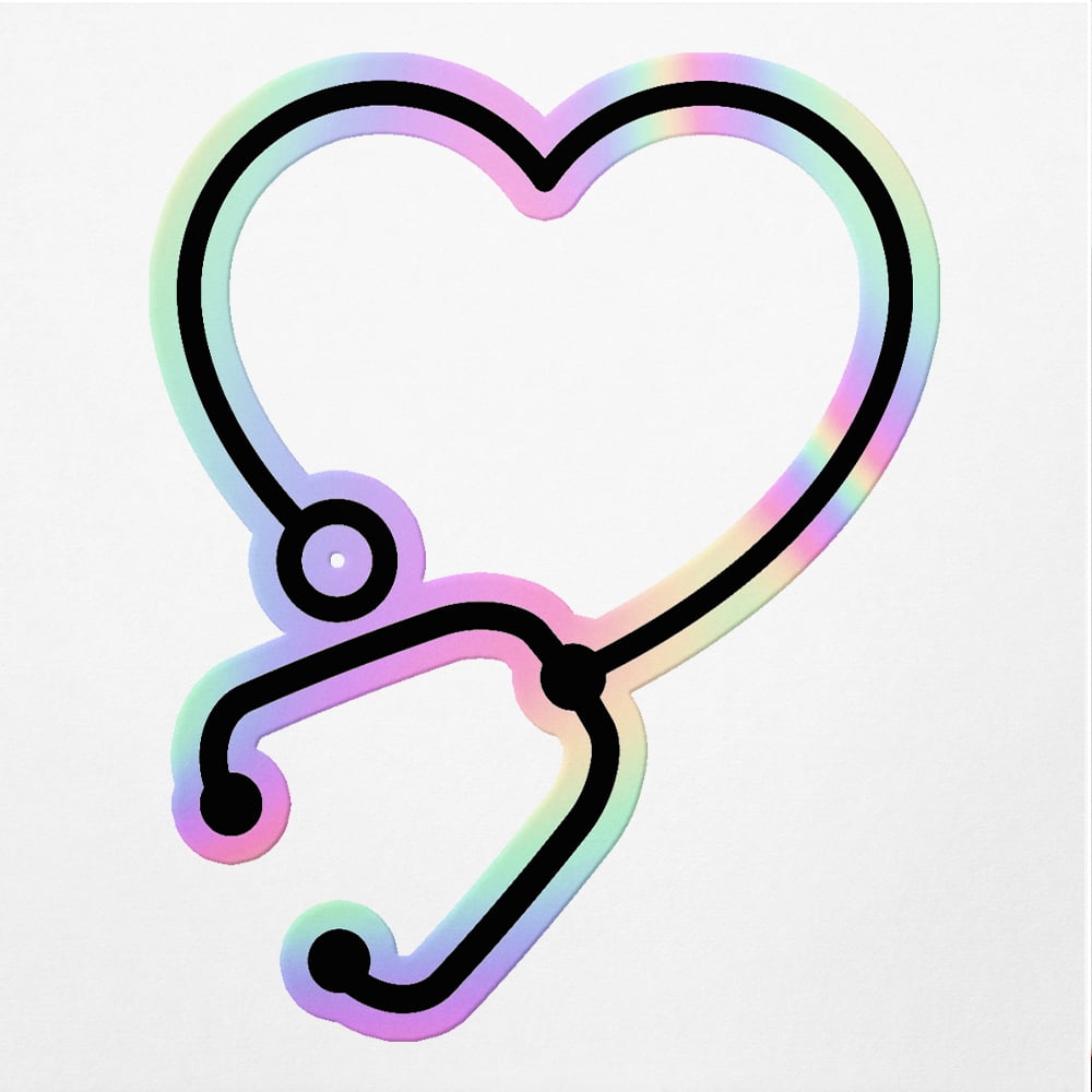 Vinyl Stickers Decals Of Stethoscope Nurse V2 Apply On Any Smooth