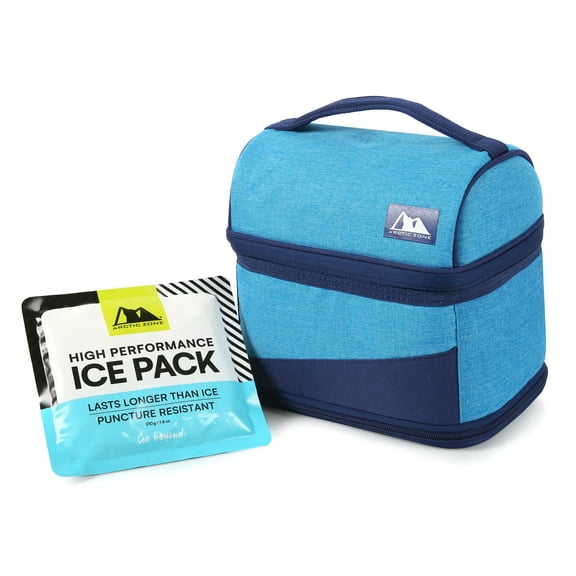 Arctic Zone Expandable Lunch Box with Thermal Insulation, Blue