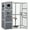 76.2''x33.5''x70''Gray, variant on Seizeen Cat House for Outdoor, Catio Enclosure for Cat Wooden Large Kitty Cage , w/Platform, Resting Box, 4-tier Shadow Design, 70''H x 76''W