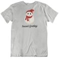 thumbnail image 1 of Season's Greetings T-Shirt Gift for Mom, Dad, Brother, Sister, Men and Women Silver, 1 of 8