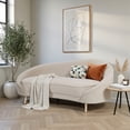 thumbnail image 4 of Ilios Innova | Sofá Querétaro Beige de Diseño Curvo Moderno para Sala, Minimalista, 3 Plazas con Estructura de Madera Resistente y Tapicería, Estilo Contemporáneo, 4 of 9