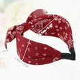 thumbnail image 5 of Unique Bargains 3pcs Bow Knotted Wide Headbands Fashion Hair Accessories for Women Blue Purple Red 2.28" Width, 5 of 7
