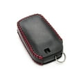 thumbnail image 4 of Vitodeco Genuine Leather Smart Key Fob Case Compatible with Land Cruiser, 4Runner, Highlander, RAV4, Camry, Grand Highlander, Sequoia 2019-2025 (4-Button, Black/Red), 4 of 6