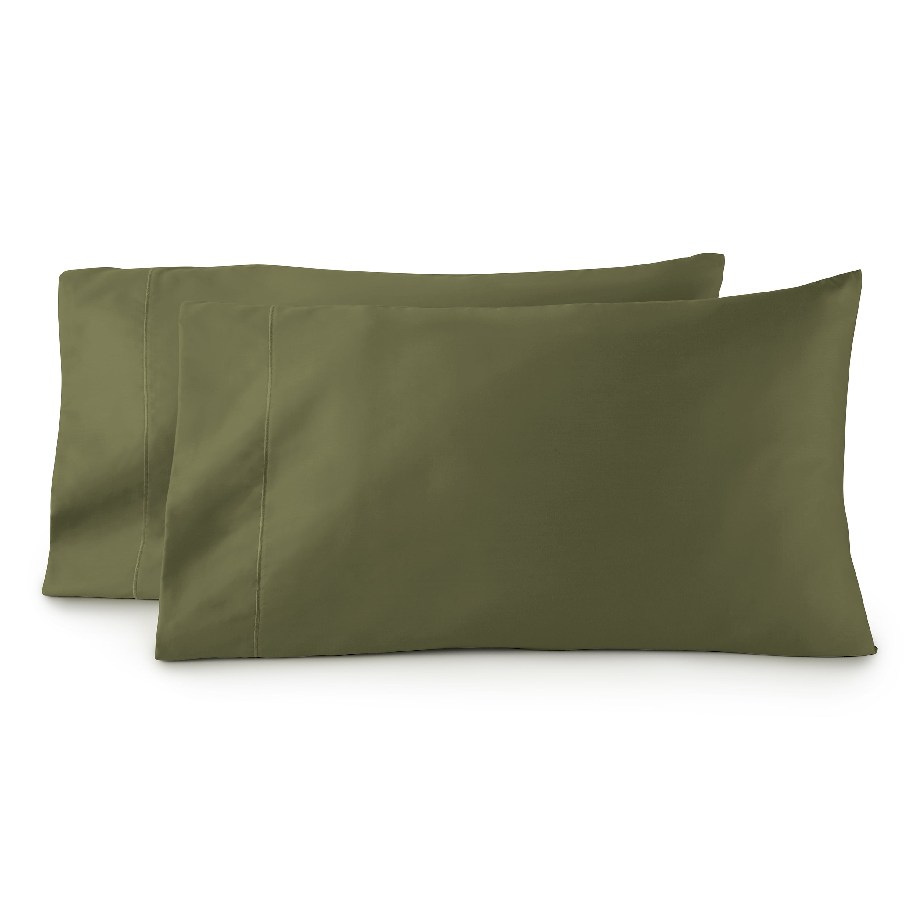 Better Homes & Gardens Performance HYGROCOTTON 2-Piece Pillowcase Set, 400 Thread Count, Dark Cilantro, Standard/Queen