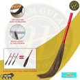 thumbnail image 2 of Hari Ram Gulab Rai Clean, Sweep Floor Broom | With Natural Soft - No Dust Grass Jhadu | Pack Of 3 - Plastic Handle With Raver Grass Jadoo | Multiple Use For Home, Pantry & Office Cleaning, 2 of 5
