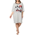 thumbnail image 2 of Disney Women's Sleep Shirt Mickey & Minnie Mouse One Size and Plus Size, 2 of 5