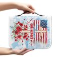 thumbnail image 2 of HELLHERO Always Remember Our Heroes Bible Bag, PU Leather Large Capacity Protective Case for Bible Study and Church Use, 2 of 12