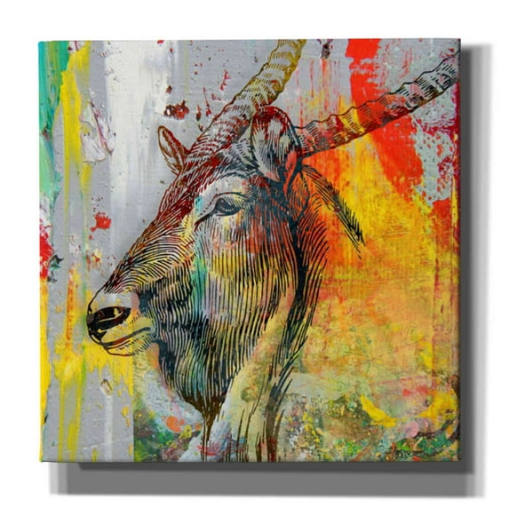 Epic Graffiti 'Arty Beast 1' by Karen Smith, Canvas Wall Art, 26"x26"