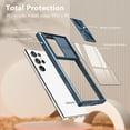 thumbnail image 5 of ELEHOLD For Samsung Galaxy S24 Ultra Case, Military Grade Protection Clear Slim Fit Anti-Yellowing Non- Slip Shockproof Protective Lens Cover Protection Case for Samsung Galaxy S24 Ultra,Navyblue, 5 of 6