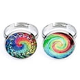 thumbnail image 4 of Spiral Design DIY Gems Glass Sticker Patches For Multi Color 20Pcs, 4 of 5