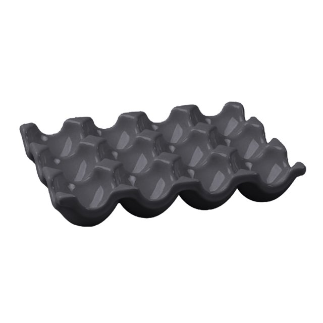 Ceramic Egg Box Egg Tray Holder Non Slip Egg Storage Organizer for Fridge Refrigerator Kitchen Worktop Countertop Decorative Accessories Holds 12 Chicken Eggs