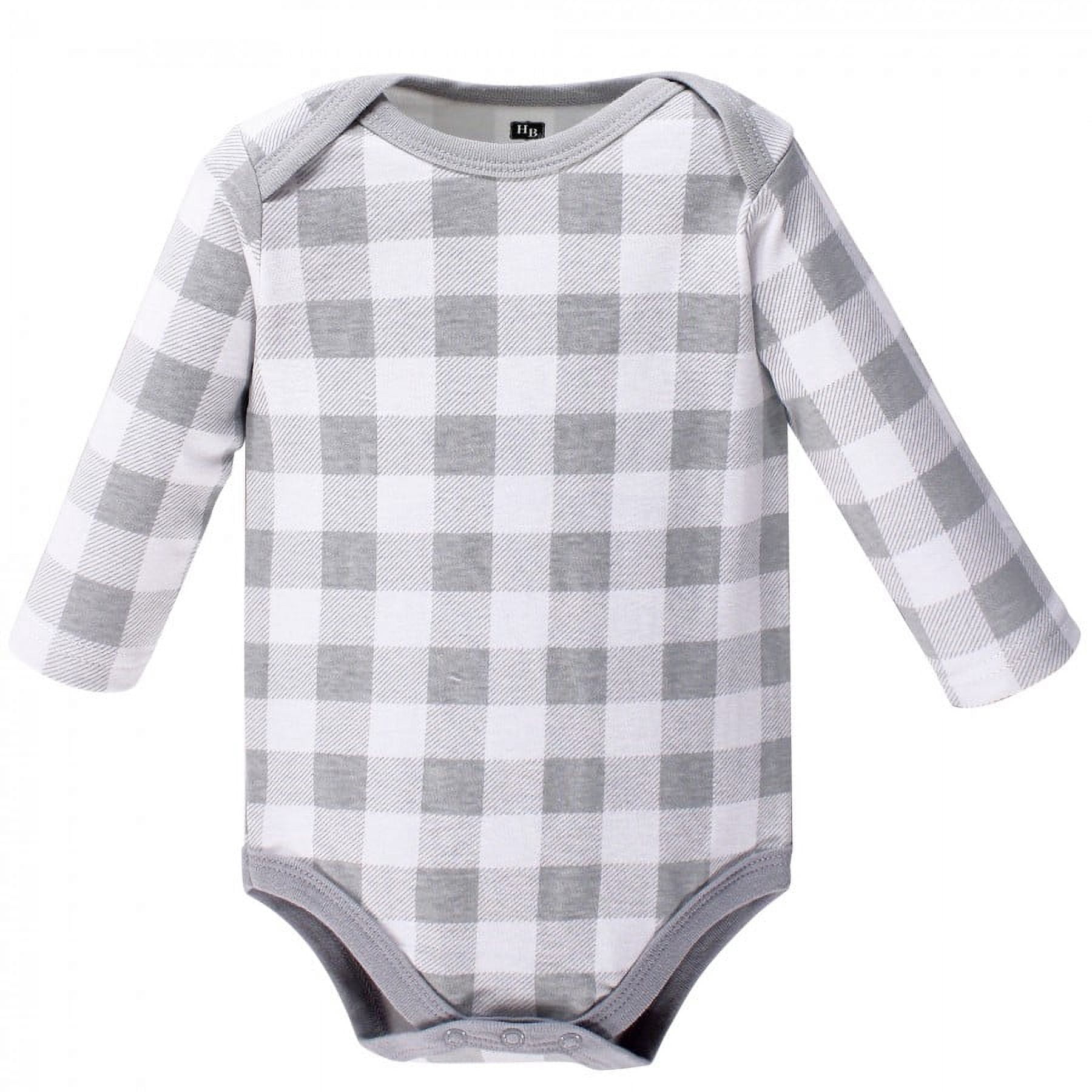 Hudson Baby Cotton Long-Sleeve Bodysuits, 5-Pack, Newborn- 24 Months