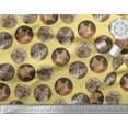 thumbnail image 2 of Soimoi Velvet Fabric Cat Face Animal Printed Fabric 1 Yard 58 Inch Wide, 2 of 3