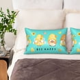 thumbnail image 4 of Disketp Bee Happy Sunflower Gnomes Satin Pillowcase For Hair And Skin - Satin Pillow Cases Standard Size 20x30 Inches With Zipper,Gifts For Women Men, 4 of 8