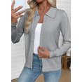 thumbnail image 5 of UZMOG Cardigan Sweaters for Women, Lightweight Trendy Long Sleeve Lapel Collar Button Down Sweater Cardigans, 5 of 5