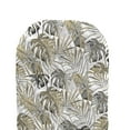 thumbnail image 5 of Jordan Manufacturing 50.5" x 19" Bryan Walnut Beige Leaves Rectangular Outdoor Adirondack Chair Cushion with Ties, 5 of 13