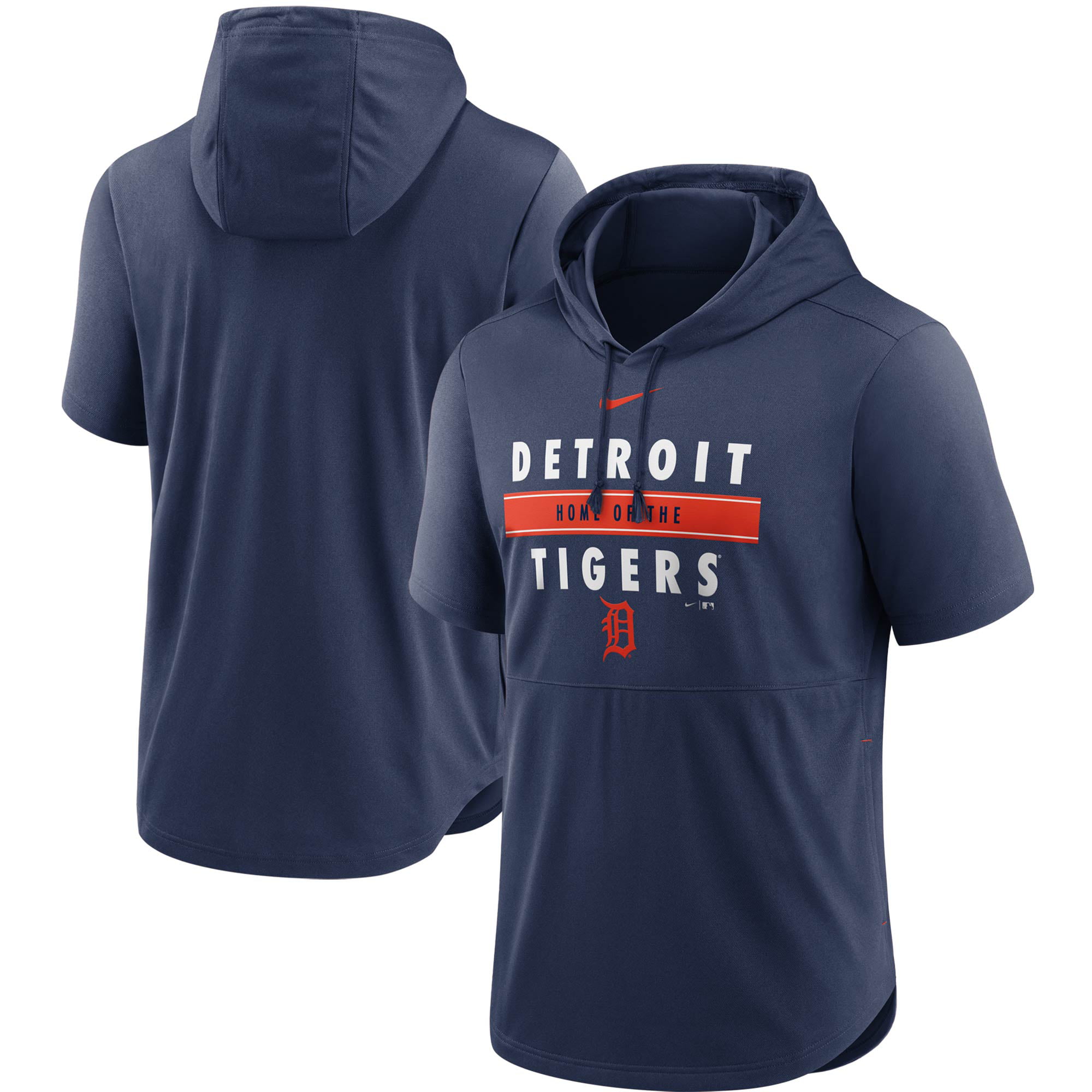 Orange & Blue Tiger Striped Detroit Fleece Hat D Design Fits baby thru adults
