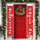thumbnail image 1 of Feliz Navidad Banner Navidad porche signo decoración al aire libre interior pared decoraciones, 1 of 5
