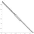 thumbnail image 3 of 14K White Gold bracelet ID Anchor 5.5 in 4.5 mm 2.5, 3 of 3