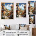thumbnail image 4 of Designart "Pop Art Barcelona I" Cityscapes Floater Framed Wall Art Living Room, 4 of 7