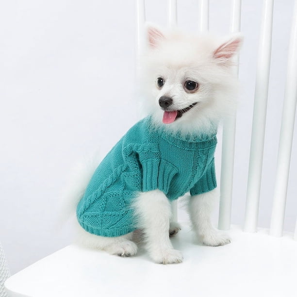 Suéter con textura retorcida para perros, suéter para mascotas, oferta especial de primavera y otoño, ropa de punto de dos patas para perros pequeños