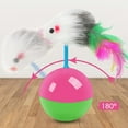 thumbnail image 2 of Usloyux Under $5 Cat Toy Mouse Tumbler, Colorful Feather Teaser Wand, Simulation Rodent Plaything, Self-Entertainment Pet Toy, Interactive Kitten Play Accessory, 2 of 6