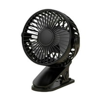 Fmbmuo USB Mini Silent Clip Fan, 720° Rotatable Desktop Fan with Sturdy Clip, Plug-In Cooling Fan for Office/Dorm/Bedroom (Black/Pink/White)