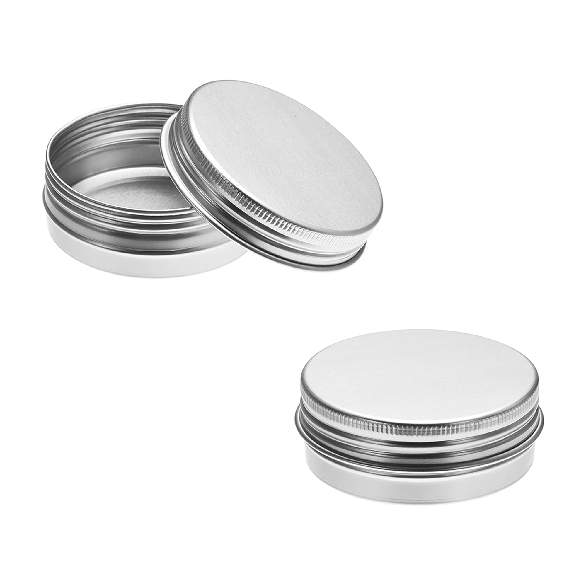 1.4 oz Round Aluminum Cans Tin Can Screw Top Metal Lid Containers 40ml