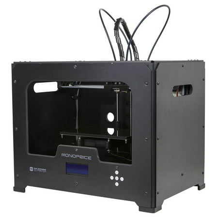 Dual Extrusion 1.75mm ABS/PLA/PVA 3D Printer - Black Metal Housing (Rev.1)