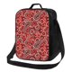 thumbnail image 1 of Fotbe Vintage Red Paisley Lonchera Bolsa de Almuerzo para Hombres y Mujeres, Lonchera de Gran Capacidad, Bolsa de Almuerzo Reutilizable, Bolsa Térmica Aislante, 1 of 7