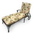 thumbnail image 4 of Jordan Manufacturing 72" x 22" Multicolor Floral Rectangle Chaise Lounge Outdoor Seating Cushion, 4 of 12