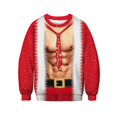 thumbnail image 3 of Suéter navideño feo unisex para hombres y mujeres, sudaderas con capucha con estampado divertido en 3D, suéteres de otoño e invierno 2020, jerséis, tops, 3 of 5
