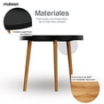 thumbnail image 3 of Mubson Mesa de Centro Redonda para Sala o Recamara de Madera MDF. Mesa Decorativa para Exteriores o Interiores Mubson  Minimalista, 3 of 8
