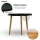 thumbnail image 3 of Mubson Mesa de Centro Redonda para Sala o Recamara de Madera MDF. Mesa Decorativa para Exteriores o Interiores Mubson  Minimalista, 3 of 8