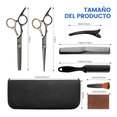 thumbnail image 2 of Kit De Tijeras De Corte Profesional Malubero Acero Inoxidable 10 Pcs Diseño ergonómico, 2 of 3