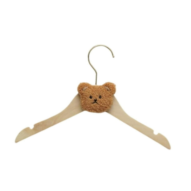 Percha para ropa de niños Strade Fareast Limited Oso color café 33 cm x 13 cm