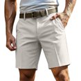 thumbnail image 2 of Dwellite Shorts for Men Golf Long Lightweight Casual Knee Length Short Hiking Work Travel Shorts with Pockets Khaki 32, 2 of 7